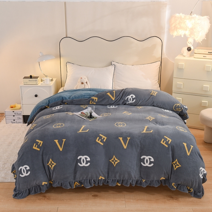 91家纺网 家纺一手货源 找家纺 （总）甜之梦家纺 2025新款韩版泥点绒单被套（任何尺寸都可定做）