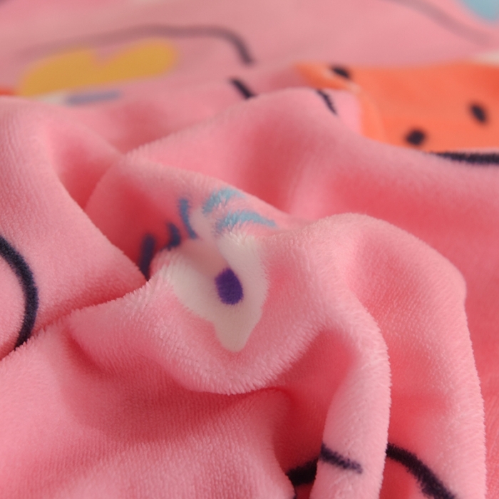 91家纺网 家纺一手货源 找家纺 甜之梦家纺 2025新款韩版泥点绒单被套（任何尺寸都可定做） 粉红草莓