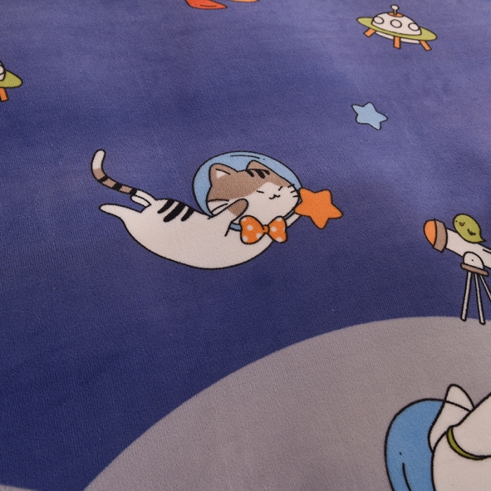 91家纺网 家纺一手货源 找家纺 甜之梦家纺 2025新款韩版泥点绒单被套（任何尺寸都可定做） 猫星球