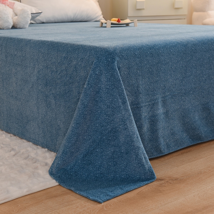 91家纺网 家纺一手货源 找家纺 （总）甜之梦家纺 2025新款韩版泥点绒单床单（任何尺寸都可定做）