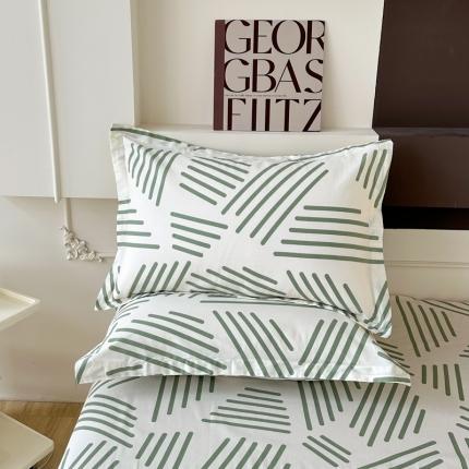 帛织澜家纺 2025新款12868全棉喷气印花枕套-伯克利