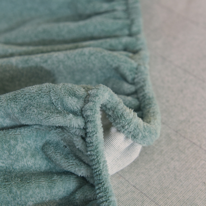 91家纺网 家纺一手货源 找家纺 甜之梦家纺 2025新款韩版泥点绒单床笠（任何尺寸异型缺角都可定做） 玛瑙绿