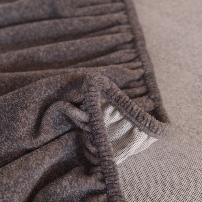 91家纺网 家纺一手货源 找家纺 甜之梦家纺 2025新款韩版泥点绒单床笠（任何尺寸异型缺角都可定做） 优雅灰