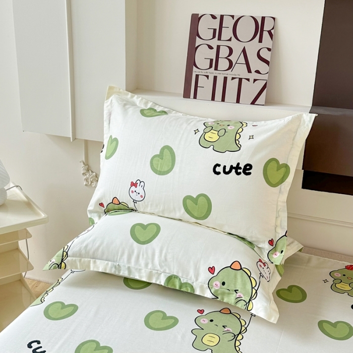 91家纺网 家纺一手货源 找家纺 帛织澜家纺 2025新款12868全棉喷气印花枕套-呆萌宝贝