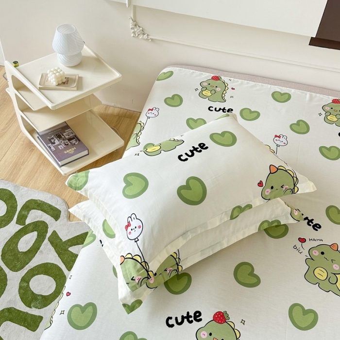 91家纺网 家纺一手货源 找家纺 帛织澜家纺 2025新款12868全棉喷气印花枕套-呆萌宝贝