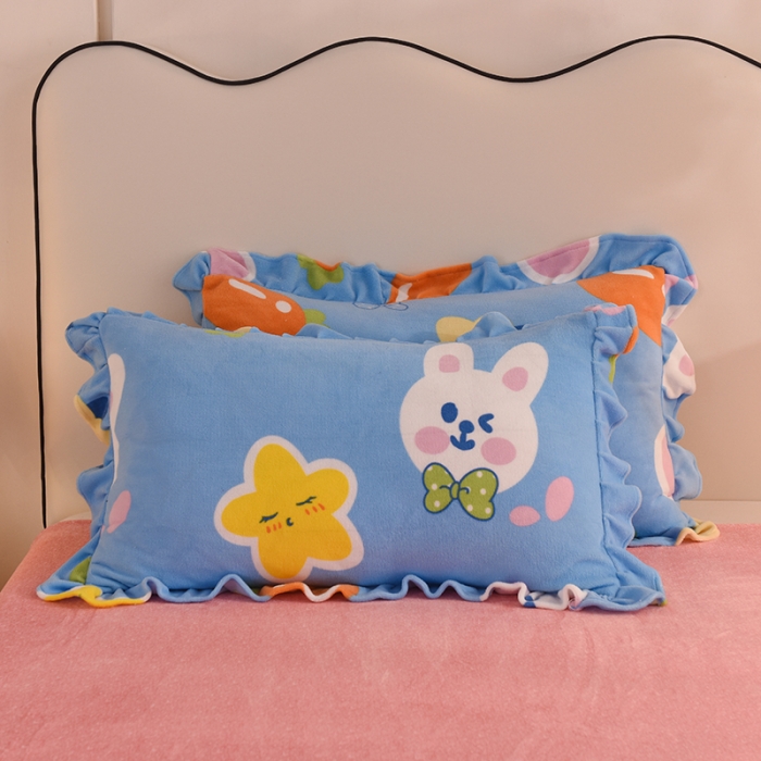 91家纺网 家纺一手货源 找家纺 （总）甜之梦家纺 2025新款韩版泥点绒单品枕套