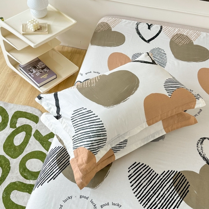 91家纺网 家纺一手货源 找家纺 帛织澜家纺 2025新款12868全棉喷气印花枕套-卡布奇诺