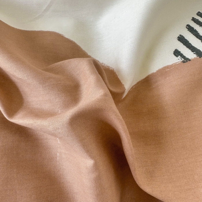 91家纺网 家纺一手货源 找家纺 帛织澜家纺 2025新款12868全棉喷气印花枕套-卡布奇诺