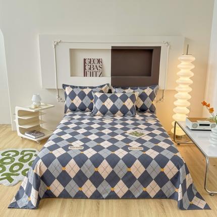 91家纺网 家纺一手货源 找家纺 （总）帛织澜家纺 2025新款12868全棉喷气印花床单单件