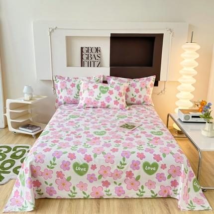 91家纺网 家纺一手货源 找家纺 （总）帛织澜家纺 2025新款12868全棉喷气印花床单单件