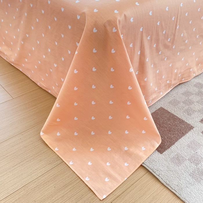 91家纺网 家纺一手货源 找家纺 帛织澜家纺 2025新款12868全棉喷气印花床单单件-草莓物语