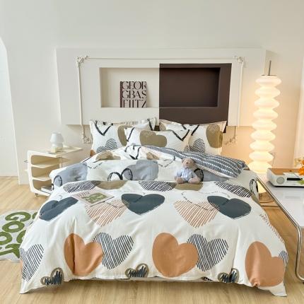 91家纺网 家纺一手货源 找家纺 （总）帛织澜 12868全棉喷气印花四件套