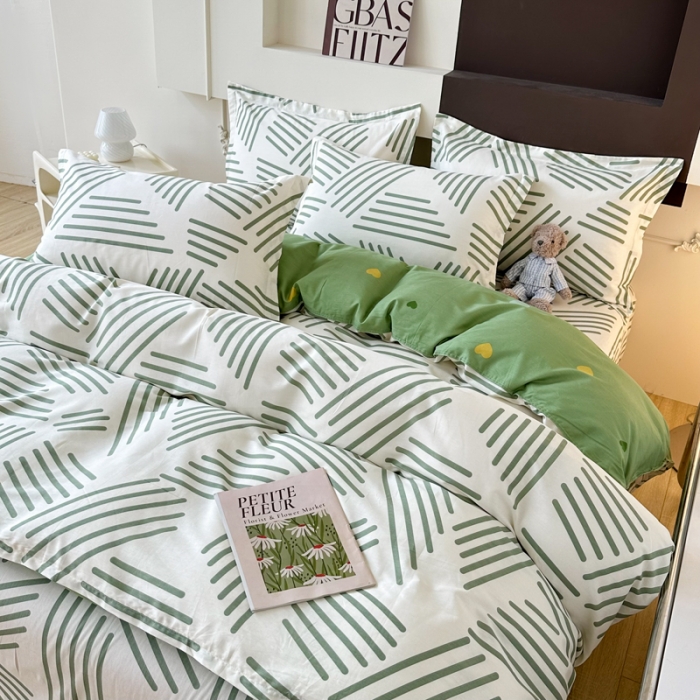 91家纺网 家纺一手货源 找家纺 帛织澜 12868全棉喷气印花四件套-伯克利