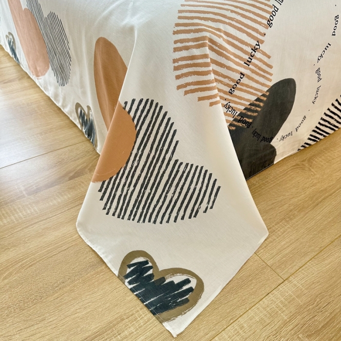 91家纺网 家纺一手货源 找家纺 帛织澜 12868全棉喷气印花四件套-卡布奇诺