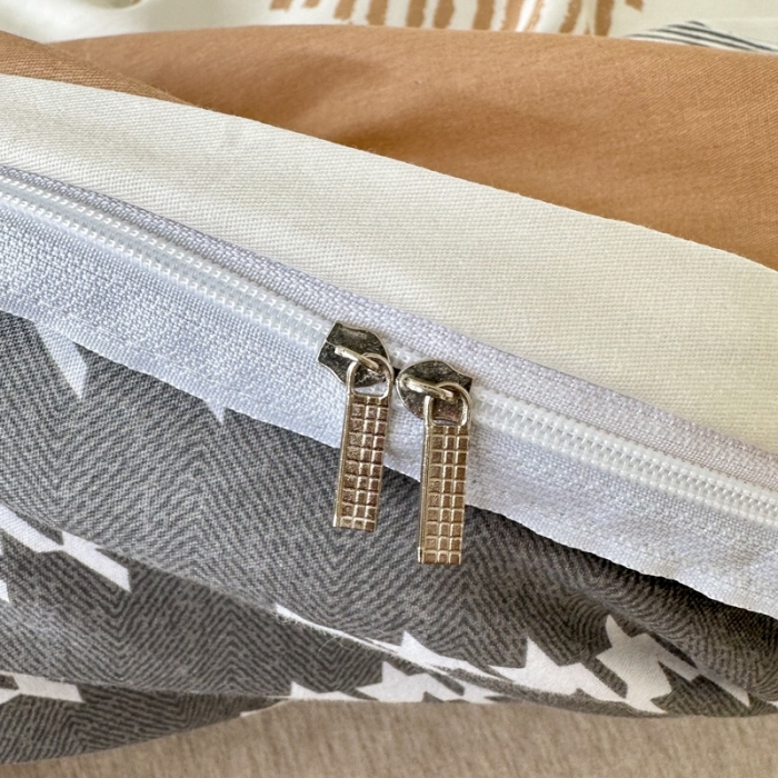 91家纺网 家纺一手货源 找家纺 帛织澜 12868全棉喷气印花四件套-卡布奇诺