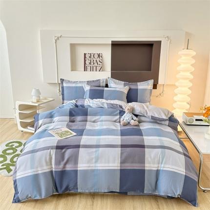 帛织澜 12868全棉喷气印花四件套-蒙德里