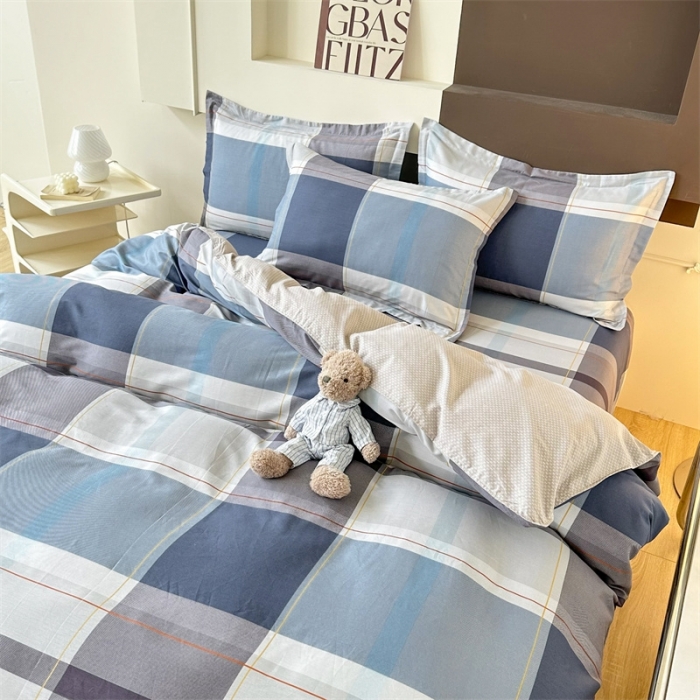 91家纺网 家纺一手货源 找家纺 帛织澜 12868全棉喷气印花四件套-蒙德里