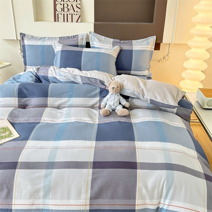 91家纺网 家纺一手货源 找家纺 帛织澜 12868全棉喷气印花四件套-蒙德里