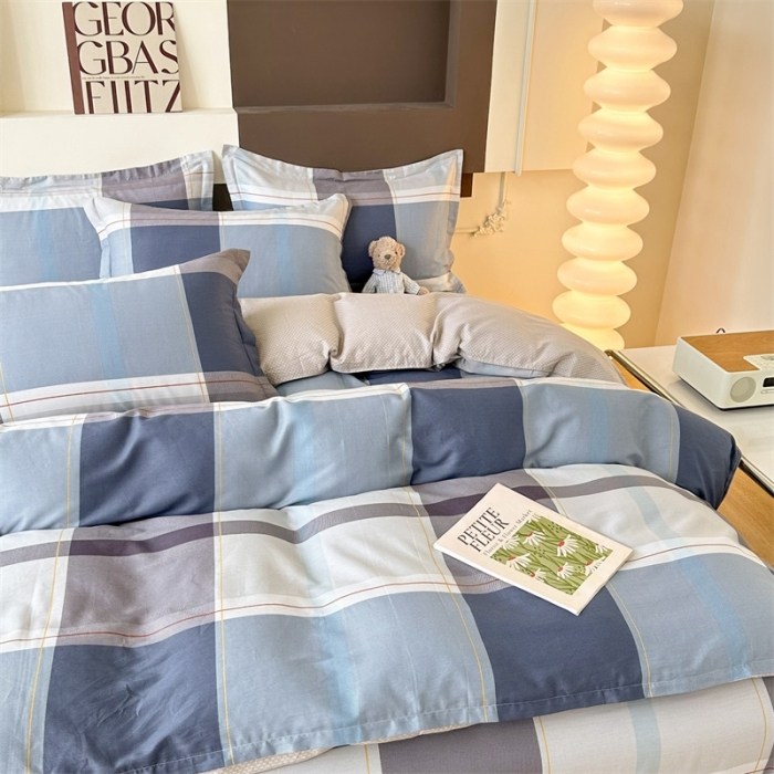 91家纺网 家纺一手货源 找家纺 帛织澜 12868全棉喷气印花四件套-蒙德里