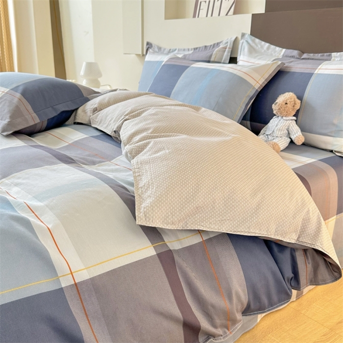 91家纺网 家纺一手货源 找家纺 帛织澜 12868全棉喷气印花四件套-蒙德里