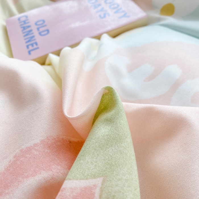 91家纺网 家纺一手货源 找家纺 （总）菲度家纺 2023新款小清新简约亲肤芦荟棉四件套