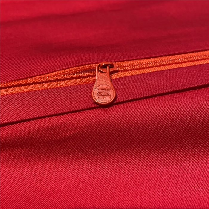 91家纺网 家纺一手货源 找家纺 宏羽纺 2024新款纯棉新中式刺绣婚庆多件套 珠联璧合-红