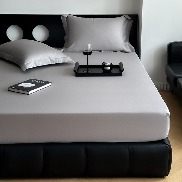 91家纺网 家纺一手货源 找家纺 （总）爱丽丝 2023新款100支新疆全棉长绒棉纯色单品床笠