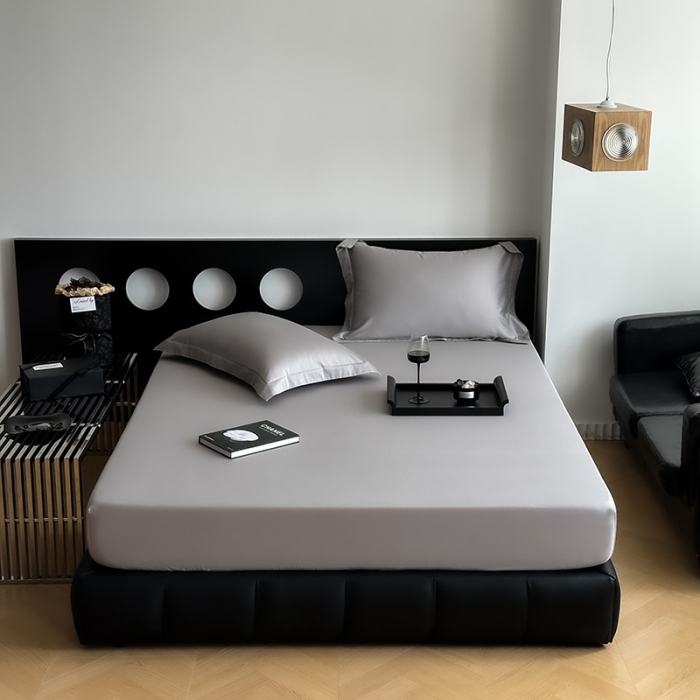 91家纺网 家纺一手货源 找家纺 （总）爱丽丝 2023新款100支新疆全棉长绒棉纯色单品床笠