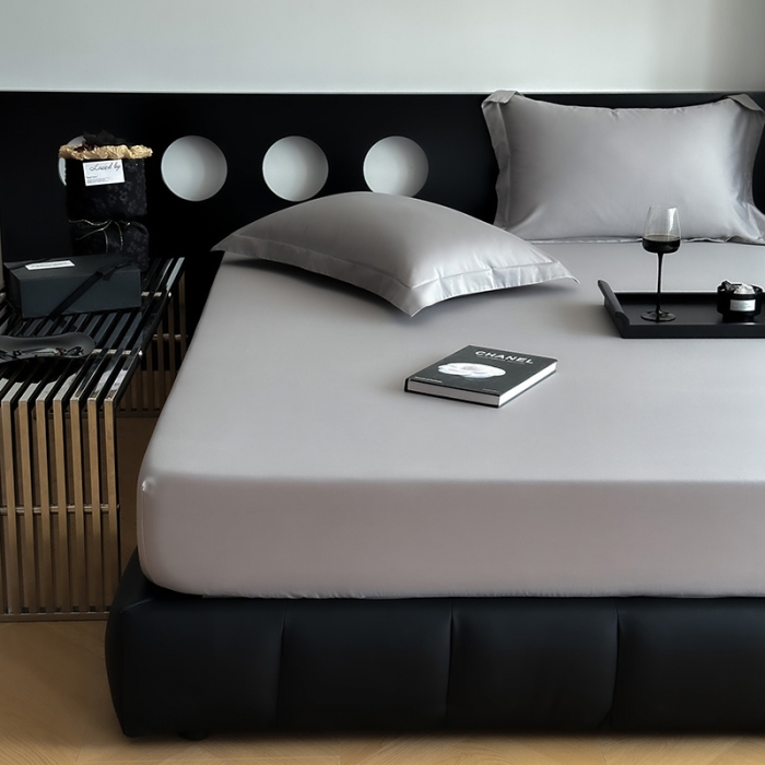 91家纺网 家纺一手货源 找家纺 （总）爱丽丝 2023新款100支新疆全棉长绒棉纯色单品床笠