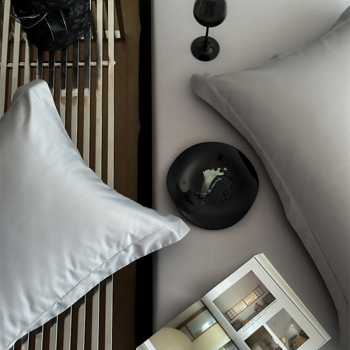 91家纺网 家纺一手货源 找家纺 （总）爱丽丝 2023新款100支新疆全棉长绒棉纯色单品床笠