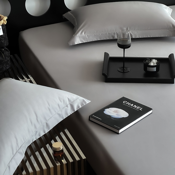 91家纺网 家纺一手货源 找家纺 （总）爱丽丝 2023新款100支新疆全棉长绒棉纯色单品床笠