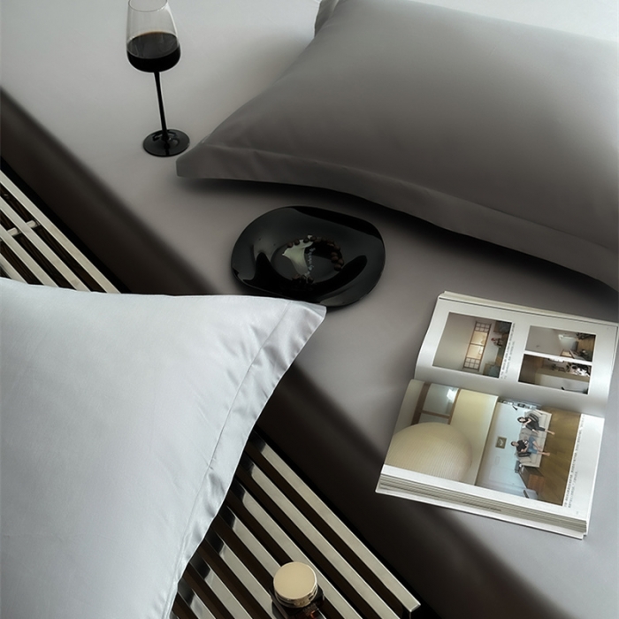 91家纺网 家纺一手货源 找家纺 （总）爱丽丝 2023新款100支新疆全棉长绒棉纯色单品床笠