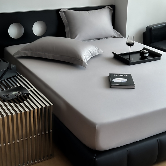 91家纺网 家纺一手货源 找家纺 （总）爱丽丝 2023新款100支新疆全棉长绒棉纯色单品床笠