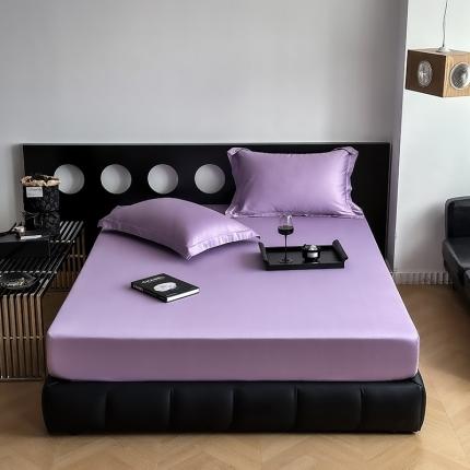 爱丽丝 100支新疆全棉长绒棉纯色单品床笠 星辰紫