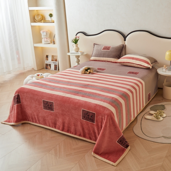 91家纺网 家纺一手货源 找家纺 雅萱 2024新款牛奶绒盖毯子毛毯午睡毯保暖加厚 活力青春