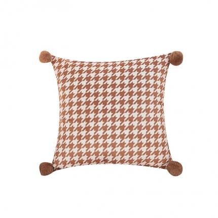 91家纺网 家纺一手货源 找家纺 （总）博笔熊 2023新款ins风抱枕系列-千鸟格