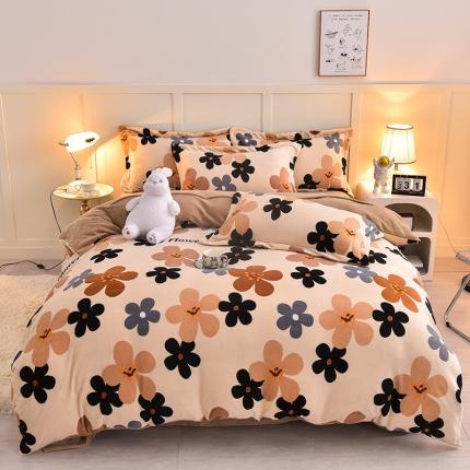 91家纺网 家纺一手货源 找家纺 （总）简一 2024新款高克重牛奶绒四件套迪士尼系列可定制带买家秀