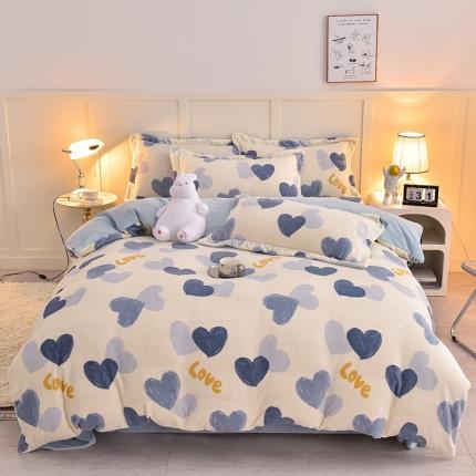 91家纺网 家纺一手货源 找家纺 （总）简一 2024新款高克重牛奶绒四件套迪士尼系列可定制带买家秀