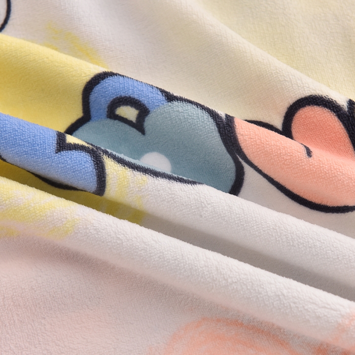 91家纺网 家纺一手货源 找家纺 简一 2024新款牛奶绒四件套 恋爱米妮