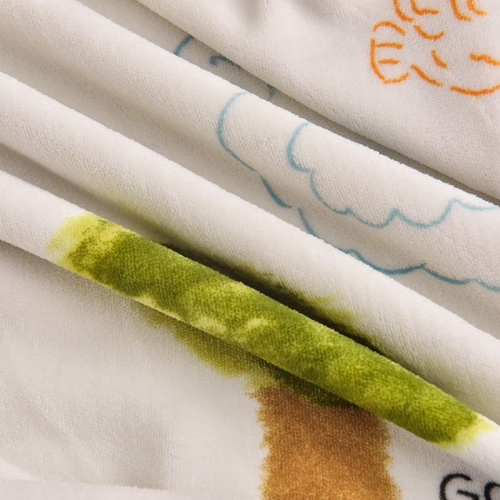 91家纺网 家纺一手货源 找家纺 简一 2024新款牛奶绒四件套 梦幻森林