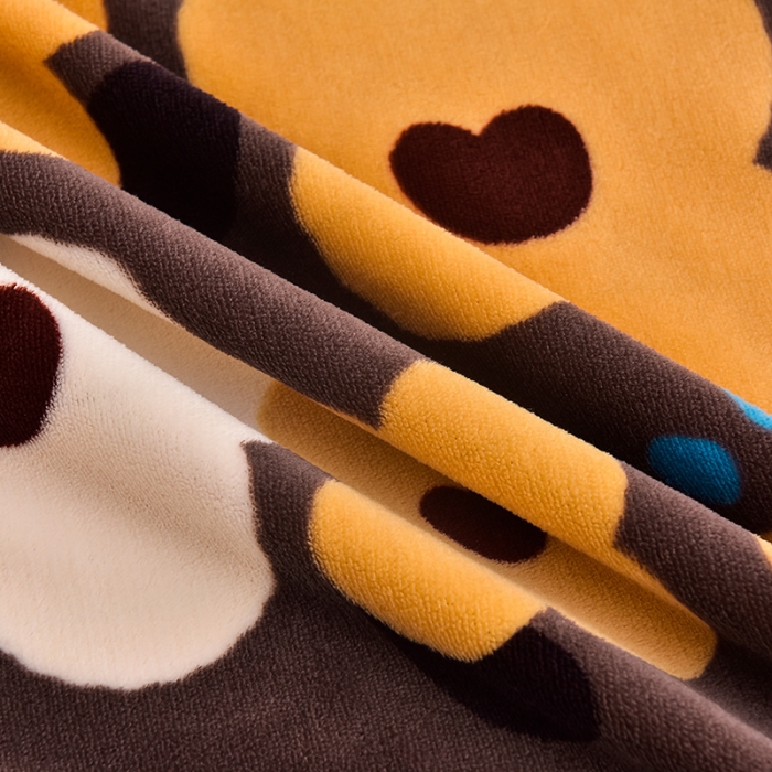 91家纺网 家纺一手货源 找家纺 简一 2024新款牛奶绒四件套 巧克力熊