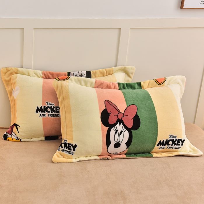 91家纺网 家纺一手货源 找家纺 简一 2024新款牛奶绒四件套 俏皮米妮