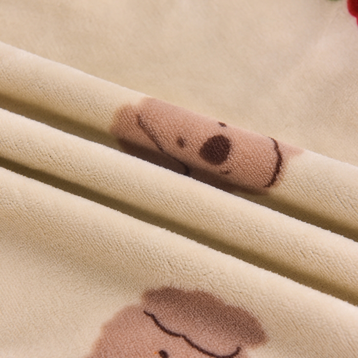 91家纺网 家纺一手货源 找家纺 简一 2024新款牛奶绒四件套 小泰迪