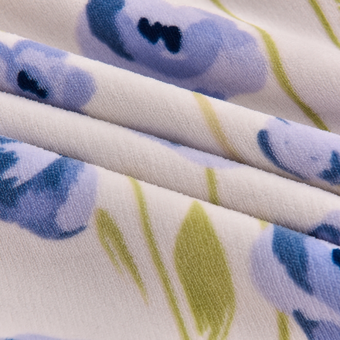 91家纺网 家纺一手货源 找家纺 简一 2024新款牛奶绒四件套 伊甸园紫