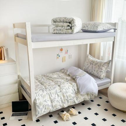 金鑫汇 2023新款全棉宿舍印花三件套 诗情画意