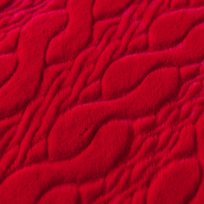 91家纺网 家纺一手货源 找家纺 尚品绵羊 2025新款裘皮毛毯 中国红