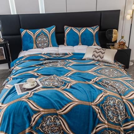 91家纺网 家纺一手货源 找家纺 总来菲毛毯 2025新款270克法莱绒毛毯印花珊瑚绒毯子加厚法兰绒休闲毯