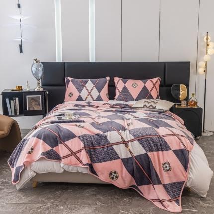 91家纺网 家纺一手货源 找家纺 总来菲毛毯 2025新款270克法莱绒毛毯印花珊瑚绒毯子加厚法兰绒休闲毯