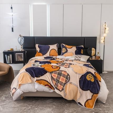 91家纺网 家纺一手货源 找家纺 总来菲毛毯 2025新款270克法莱绒毛毯印花珊瑚绒毯子加厚法兰绒休闲毯