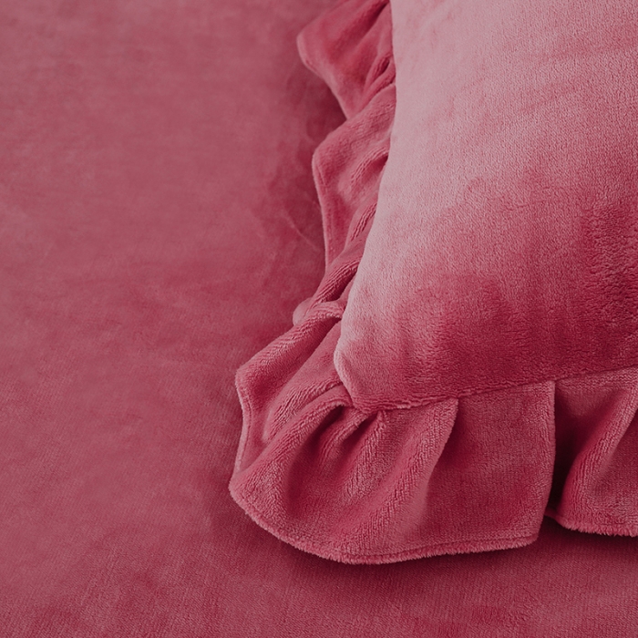 91家纺网 家纺一手货源 找家纺 （总）绣女坊 2024新款韩版花边绣花牛奶绒四件套